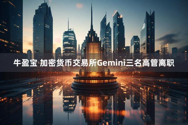 牛盈宝 加密货币交易所Gemini三名高管离职